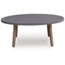 The appearance of Francis Beach Outdoor Coffee Table In Natural and Gray designed by Signature Design by Ashley in the modern / contemporary interior design. This natural/gray piece of furniture was selected by 1StopBedrooms from Francis Beach Collection to add a touch of cosiness and style into your home. Sku: P428-701. Material: Aluminium.