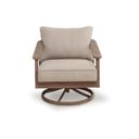 The appearance of Francis Beach Outdoor Swivel Lounge with Cushion In Natural and Gray designed by Signature Design by Ashley in the modern / contemporary interior design. This natural/gray piece of furniture was selected by 1StopBedrooms from Francis Beach Collection to add a touch of cosiness and style into your home. Sku: P428-821. Material: Fabric.