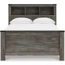 The appearance of Frandern Full Bookcase Panel Bed In Gray designed by Signature Design by Ashley in the transitional interior design. This gray piece of furniture was selected by 1StopBedrooms from Frandern Collection to add a touch of cosiness and style into your home. Sku: B4480-84;B4480-85;B4480-86. Bed Type: Panel Bed. Bed Size: Full.