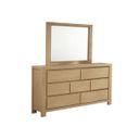 The appearance of Frank Rubberwood Dresser with Mirror in Natural Light Oak designed by Best Quality Furniture in the transitional interior design. This natural light oak piece of furniture was selected by 1StopBedrooms from Frank Collection to add a touch of cosiness and style into your home. Sku: B730-DR;B730-M. Material: Rubberwood.