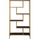 The appearance of Frankwell Gold Bookcase designed by Signature Design by Ashley in the modern / contemporary interior design. This gold piece of furniture  was selected by 1StopBedrooms from Frankwell Collection to add a touch of cosiness and style into your home. Sku: A4000286. Material: Glass.