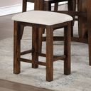 The appearance of Fredonia Counter Height Stool Set of 2 In Rustic Oak and Beige designed by Furniture of America in the rustic / southwestern interior design. This rustic oak and beige piece of furniture  was selected by 1StopBedrooms from Fredonia Collection to add a touch of cosiness and style into your home. Sku: CM3902BC-2PK. Material: Wood.