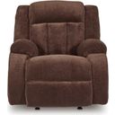 The appearance of Free Wake Power Recliner In Chocolate designed by Signature Design by Ashley in the modern / contemporary interior design. This chocolate piece of furniture was selected by 1StopBedrooms from Free Wake Collection to add a touch of cosiness and style into your home. Sku: NC2140698. Material: Fabric.
