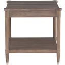 Freya Laminate Square End Table In Walnut