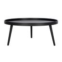 The appearance of Fritz Black Round Tray Top Coffee Table designed by Safavieh in the modern / contemporary interior design. This black piece of furniture  was selected by 1StopBedrooms from Fritz Collection to add a touch of cosiness and style into your home. Sku: COF4204A. Material: Wood.