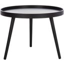 The appearance of Fritz Black Round Tray Top Side Table designed by Safavieh in the modern / contemporary interior design. This black piece of furniture  was selected by 1StopBedrooms from Fritz Collection to add a touch of cosiness and style into your home. Sku: ACC4204A. Material: Wood.