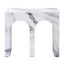 Fritzy 22 Inch End Table In Engineered Stone