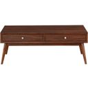 The appearance of Frolic Brown 2 Drawer Coffee Table designed by Homelegance in the transitional interior design. This brown piece of furniture was selected by 1StopBedrooms from Frolic Collection to add a touch of cosiness and style into your home. Sku: 3590-30. Material: Wood.