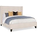 Fully King Upholstered Bed Stocked In Charbrown