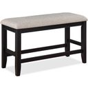 The appearance of Fulton Counter Height Bench In Light Gray designed by Crown Mark in the transitional interior design. This light gray piece of furniture was selected by 1StopBedrooms from Fulton Collection to add a touch of cosiness and style into your home. Sku: 2727LG-BENCH. Material: MDF.
