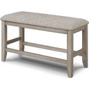 The appearance of Fulton Counter Height Bench In White Oak designed by Crown Mark in the transitional interior design. This white oak piece of furniture was selected by 1StopBedrooms from Fulton Collection to add a touch of cosiness and style into your home. Sku: 2727MB-BENCH. Material: MDF.