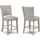The appearance of Fulton Counter Height Chair Set of 2 In White Oak designed by Crown Mark in the transitional interior design. This white oak piece of furniture was selected by 1StopBedrooms from Fulton Collection to add a touch of cosiness and style into your home. Sku: 2727MB-S-24. Material: MDF.
