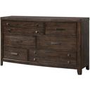 The appearance of Fulton Dresser designed by Bernell in the transitional interior design. This heritage brown piece of furniture was selected by 1StopBedrooms from Fulton Collection to add a touch of cosiness and style into your home. Sku: 1720-130. Material: Polyester.