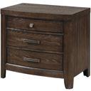 The appearance of Fulton Nightstand designed by Bernell in the transitional interior design. This heritage brown piece of furniture was selected by 1StopBedrooms from Fulton Collection to add a touch of cosiness and style into your home. Sku: 1720-120. Material: Polyester.