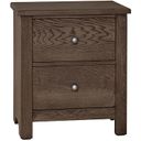 The appearance of Fundamentals 2 Drawer Nightstand In Grey designed by Vaughan Bassett in the transitional interior design. This grey piece of furniture was selected by 1StopBedrooms from Fundamentals Collection to add a touch of cosiness and style into your home. Sku: 11-226. Material: Wood.