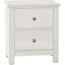 The appearance of Fundamentals 2 Drawer Nightstand In White designed by Vaughan Bassett in the transitional interior design. This white piece of furniture  was selected by 1StopBedrooms from Fundamentals Collection to add a touch of cosiness and style into your home. Sku: 16-226. Material: Wood.