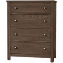 The appearance of Fundamentals 4 Drawer Chest In Grey designed by Vaughan Bassett in the transitional interior design. This grey piece of furniture was selected by 1StopBedrooms from Fundamentals Collection to add a touch of cosiness and style into your home. Sku: 11-114. Material: Wood.