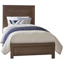 The appearance of Fundamentals Twin Bed In Grey designed by Vaughan Bassett in the modern / contemporary interior design. This grey piece of furniture was selected by 1StopBedrooms from Fundamentals Collection to add a touch of cosiness and style into your home. Sku: 11-331;11-133;11-900. Bed Type: Panel Bed. Material: Wood. Bed Size: Twin.