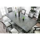 The appearance of Furniture of America Alpena Gray Dining Table designed by Furniture of America in the traditional interior design. This gray piece of furniture was selected by 1StopBedrooms from Alpena Collection to add a touch of cosiness and style into your home. Sku: CM3350GY-T-1;CM3350GY-T-2. Table Top Shape: Rectangular. Size: 103" x 48". Material: Solid Wood.