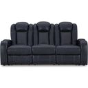 The appearance of Fyne-Dyme Power Reclining Sofa In Sapphire designed by Signature Design by Ashley in the modern / contemporary interior design. This sapphire piece of furniture was selected by 1StopBedrooms from Fyne-Dyme Collection to add a touch of cosiness and style into your home. Sku: 3660315. Material: Faux Leather.