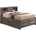 Glory Furniture Queen Storage Bed in Gray