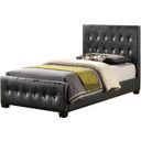 The appearance of Glory Furniture G2583 Twin Upholstered Panel Bed in Black designed by Glory in the traditional interior design. This black piece of furniture was selected by 1StopBedrooms from G2583 Collection to add a touch of cosiness and style into your home. Sku: G2583-TB-UP-Twin Bed Headboard;G2583-TB-UP-Twin Bed Footboard;G2583-TB-UP-Twin Bed Rails. Bed Type: Panel Bed. Material: Upholstered. Bed Size: Twin.