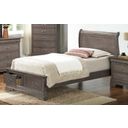 The appearance of Glory Furniture G3105 Twin Low Profile Storage Bed in Grey designed by Glory in the traditional interior design. This gray piece of furniture was selected by 1StopBedrooms from G3105 Collection to add a touch of cosiness and style into your home. Sku: G3105D-TSB2 Box 1;G3105D-TSB2 Box 2;G3105D-TSB2 Box 3;G3105D-TSB2 Box 4. Bed Type: Storage Bed. Material: Wood. Bed Size: Twin.