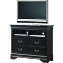 The appearance of Glory Furniture G3150 TV Chest in Black designed by Glory in the traditional interior design. This black piece of furniture was selected by 1StopBedrooms from G3150 Collection to add a touch of cosiness and style into your home. Sku: G3150-TV-Media Chest. Material: Wood.