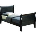 The appearance of Glory Furniture G3150 Twin Bed in Black designed by Glory in the traditional interior design. This black piece of furniture was selected by 1StopBedrooms from G3150 Collection to add a touch of cosiness and style into your home. Sku: G3150A-TB Box 1;G3150A-TB Box 2. Bed Type: Sleigh Bed. Material: Wood. Bed Size: Twin.