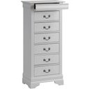 The appearance of Glory Furniture G3190 Lingerie Chest in White designed by Glory in the traditional interior design. This white piece of furniture was selected by 1StopBedrooms from G3190 Collection to add a touch of cosiness and style into your home. Sku: G3190-LC-Lingerie Chest. Material: Wood.