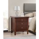 The appearance of G5425 Nightstand (Cappuccino) designed by Glory in the transitional interior design. This cappuccino piece of furniture  was selected by 1StopBedrooms from G54 Collection to add a touch of cosiness and style into your home. Sku: G5425-N-3 Drawer Nightstand. Material: Wood.