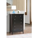 The appearance of G5450 Chest (Black) designed by Glory in the transitional interior design. This black piece of furniture was selected by 1StopBedrooms from G54 Collection to add a touch of cosiness and style into your home. Sku: G5450-CH-5 Drawer Chest. Material: Wood.