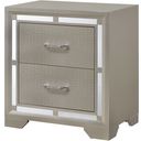 The appearance of Glory Furniture Alana Nightstand, Champagne designed by Glory in the glam interior design. This champagne piece of furniture was selected by 1StopBedrooms from Alana Collection to add a touch of cosiness and style into your home. Sku: G6800-N-Nightstand. Material: Wood.