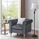 The appearance of Glory Furniture Raisa Chair, Gray designed by Glory in the modern / contemporary interior design. This gray piece of furniture was selected by 1StopBedrooms from Raisa Collection to add a touch of cosiness and style into your home. Sku: G860A-C-Chair. Material: Wood.