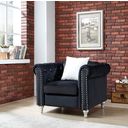 The appearance of Glory Furniture Raisa Chair, Black designed by Glory in the modern / contemporary interior design. This black piece of furniture was selected by 1StopBedrooms from Raisa Collection to add a touch of cosiness and style into your home. Sku: G863A-C-Chair. Material: Wood.
