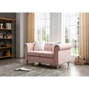 The appearance of Glory Furniture Raisa Loveseat, Pink designed by Glory in the modern / contemporary interior design. This pink piece of furniture was selected by 1StopBedrooms from Raisa Collection to add a touch of cosiness and style into your home. Sku: G864A-L Box 1;G864A-L Box 2. Material: Wood.