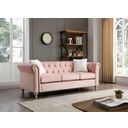 The appearance of Glory Furniture Raisa Sofa, Pink designed by Glory in the modern / contemporary interior design. This pink piece of furniture was selected by 1StopBedrooms from Raisa Collection to add a touch of cosiness and style into your home. Sku: G864A-S Box 1;G864A-S Box 2. Material: Wood.