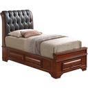 The appearance of G8850E Tufted Storage Bed (Queen) designed by Glory in the traditional interior design. This cherry piece of furniture was selected by 1StopBedrooms from G8850 Collection to add a touch of cosiness and style into your home. Sku: G8850E-QB5 Box 1;G8850E-QB5 Box 2;G8850E-QB5 Box 3;G8850E-QB5 Box 4;G8850E-QB5 Box 5;G8850E-QB5 Box 6. Bed Type: Storage Bed. Material: Wood. Bed Size: Queen.