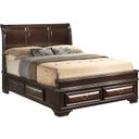 Glory Furniture G8875 King Bed With Six Drawers in Cappuccino