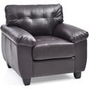 The appearance of G905 Chair (Cappuccino) designed by Glory in the transitional interior design. This cappuccino piece of furniture  was selected by 1StopBedrooms from G905 Collection to add a touch of cosiness and style into your home. Sku: G905A-C-Chair. Material: Faux Leather.