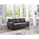 The appearance of G905 Sofa (Cappuccino) designed by Glory in the transitional interior design. This cappuccino piece of furniture  was selected by 1StopBedrooms from G905 Collection to add a touch of cosiness and style into your home. Sku: G905A-S Box 1;G905A-S Box 2. Material: Faux Leather.