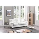 The appearance of G907 Sofa (White) designed by Glory in the transitional interior design. This white piece of furniture was selected by 1StopBedrooms from G907 Collection to add a touch of cosiness and style into your home. Sku: G907A-S Box 1;G907A-S Box 2. Material: Faux Leather.