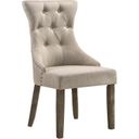 The appearance of Gabrian Fabric and Reclaimed Gray Dining Chair - Set of 2 designed by ACME in the transitional interior design. This gray piece of furniture  was selected by 1StopBedrooms from Gabrian Collection to add a touch of cosiness and style into your home. Sku: 60173. Material: Wood.