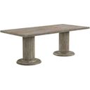 The appearance of Gabrian Rectangular Dining Table designed by ACME in the transitional interior design. This gray piece of furniture  was selected by 1StopBedrooms from Gabrian Collection to add a touch of cosiness and style into your home. Sku: 60170T;60171ST. Material: Wood. Table Top Shape: Rectangular. Size: 39" x 84".