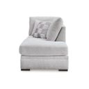 The appearance of Gabyleigh Right-Arm Facing Corner Chaise In Nickel designed by Signature Design by Ashley in the modern / contemporary interior design. This nickel piece of furniture  was selected by 1StopBedrooms from Gabyleigh Collection to add a touch of cosiness and style into your home. Sku: 2090417. Material: Fabric.