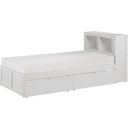 The appearance of Galen Twin Bookcase Bed with Storage Boxes In White designed by Homelegance in the transitional interior design. This white piece of furniture was selected by 1StopBedrooms from Galen Collection to add a touch of cosiness and style into your home. Sku: B2053BCW-1;B2053BCW-2;B2053W-T. Bed Type: Bookcase Bed. Material: Wood. Bed Size: Twin.