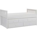 The appearance of Galen White Twin Panel Storage Trundle Bed designed by Homelegance in the transitional interior design. This white piece of furniture  was selected by 1StopBedrooms from Galen Collection to add a touch of cosiness and style into your home. Sku: B2053PRW-1;B2053PRW-2. Material: Wood. Bed Size: Twin. Bed Type: Trundle Bed.