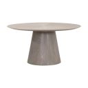 Gallo 60 Inch Round Dining Table In Natural Gray Ash