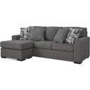 The appearance of Gardiner Pewter Sofa Chaise designed by Signature Design by Ashley in the modern / contemporary interior design. This pewter piece of furniture was selected by 1StopBedrooms from Gardiner Collection to add a touch of cosiness and style into your home. Sku: 5240418. Material: Polyester.
