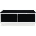 The appearance of Gardoni Coffee Table In White And Black designed by Signature Design by Ashley in the modern / contemporary interior design. This white/black piece of furniture  was selected by 1StopBedrooms from Gardoni Collection to add a touch of cosiness and style into your home. Sku: T756-1. Material: Glass.